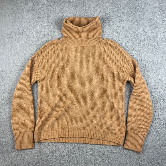 Abound Women's M Brown Polyester Nylon Spandex Turtleneck Long Sleeve Sweater - Picture 1 of 9